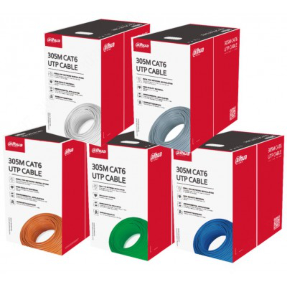 Cable UTP INTERIOR CAT6 100% Cobre /Caja de 305m, Cobre libre de oxígeno (OFC) con alta pureza (~99.97 %) Cable UTP INTERIOR CAT6 100% Cobre /Caja de 305m, Cobre libre de oxígeno (OFC) con alta pureza (~99.97 %)