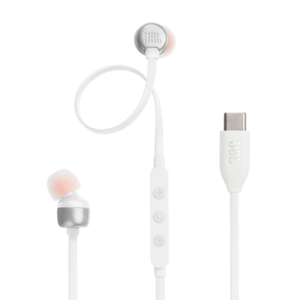Auriculares JBL Tune 310C Wired Earbuds USB- C - White Auriculares JBL Tune 310C Wired Earbuds USB- C - White