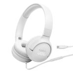 Headphone JBL T520 HEADPHONE ON EAR Cable C - White