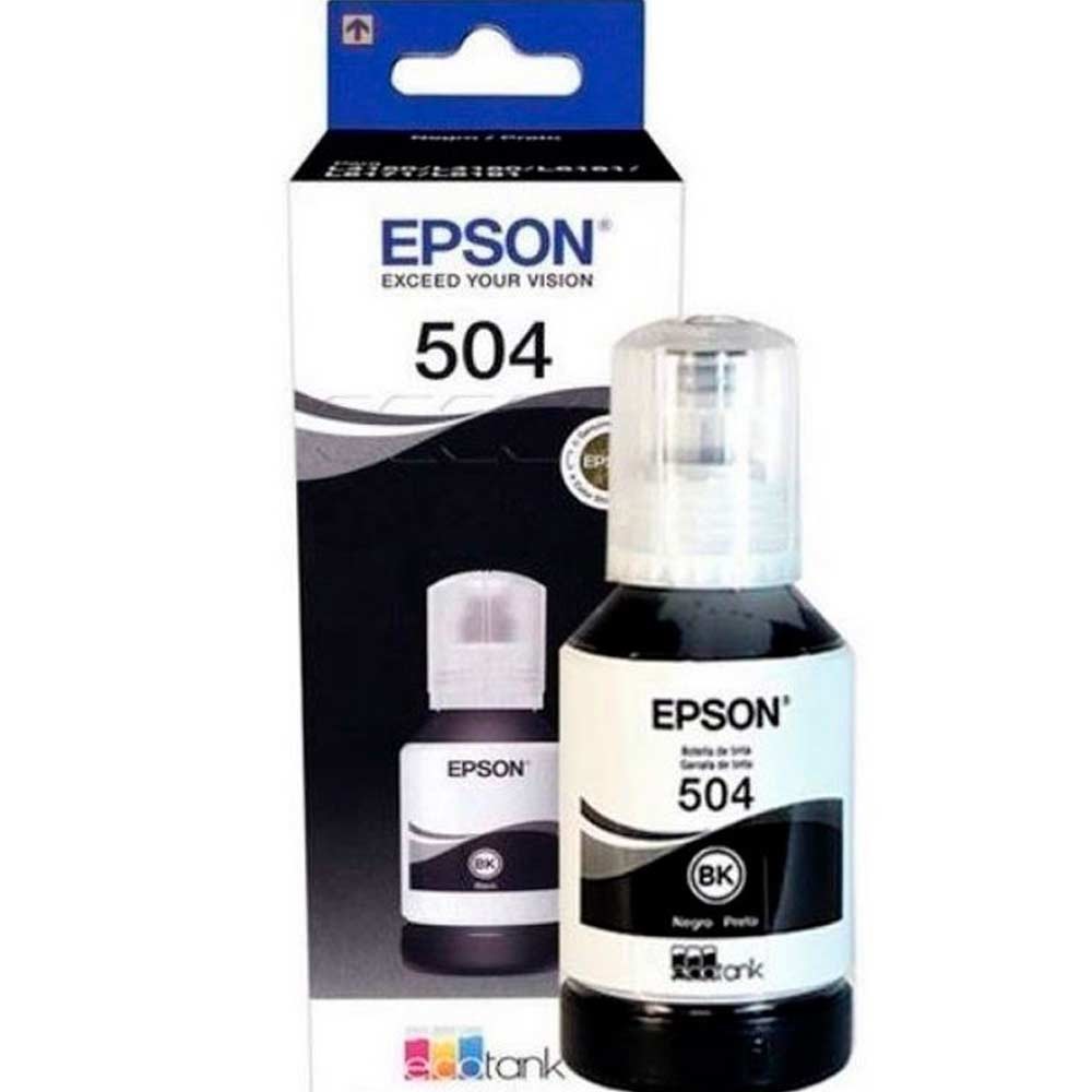 Botella de Tinta EPSON T504120 AL L4150/ L4160 COLOR Negro Botella de Tinta EPSON T504120 AL L4150/ L4160 COLOR Negro