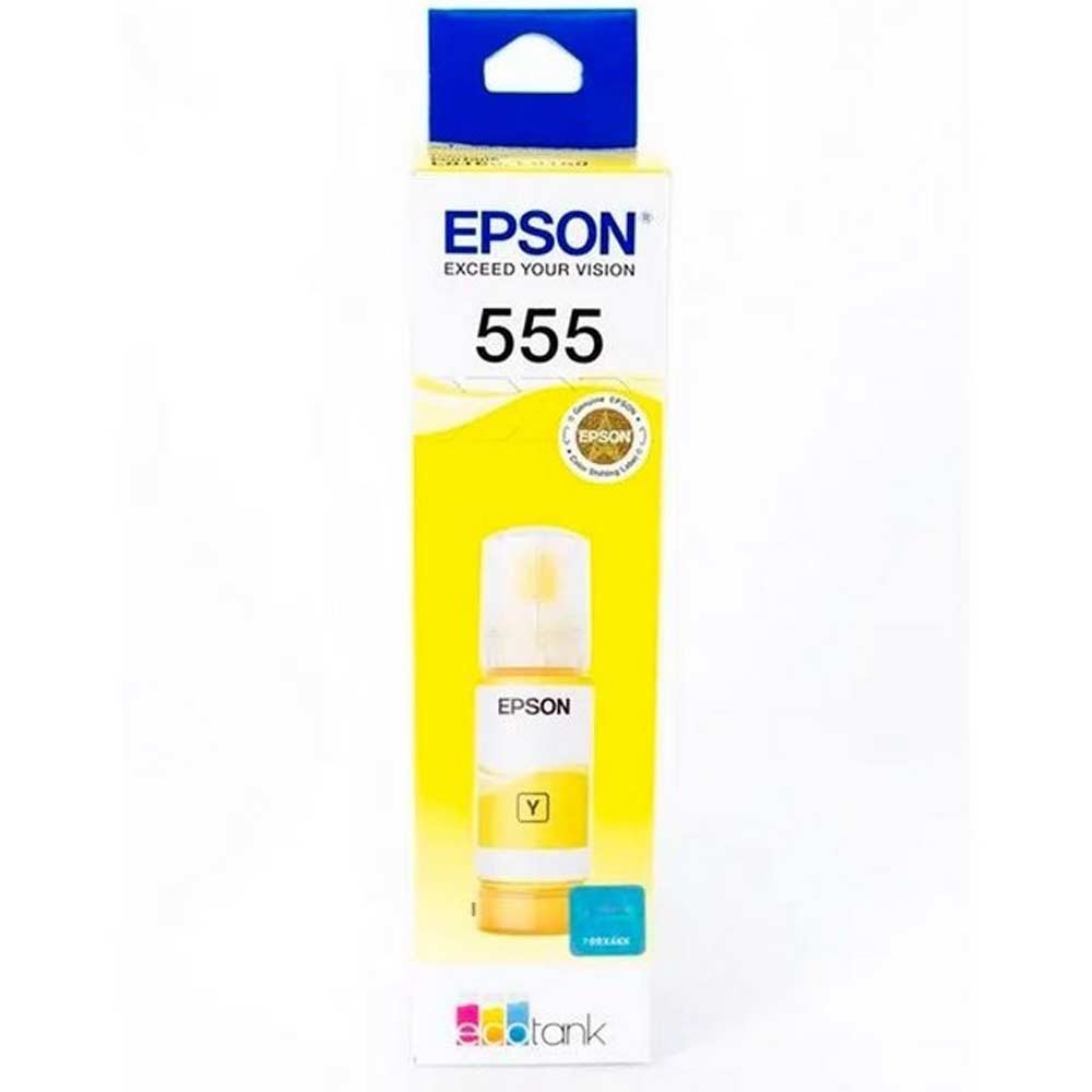 Botella de Tinta EPSON T555420 AL 70 ml COLOR Amarillo Botella de Tinta EPSON T555420 AL 70 ml COLOR Amarillo