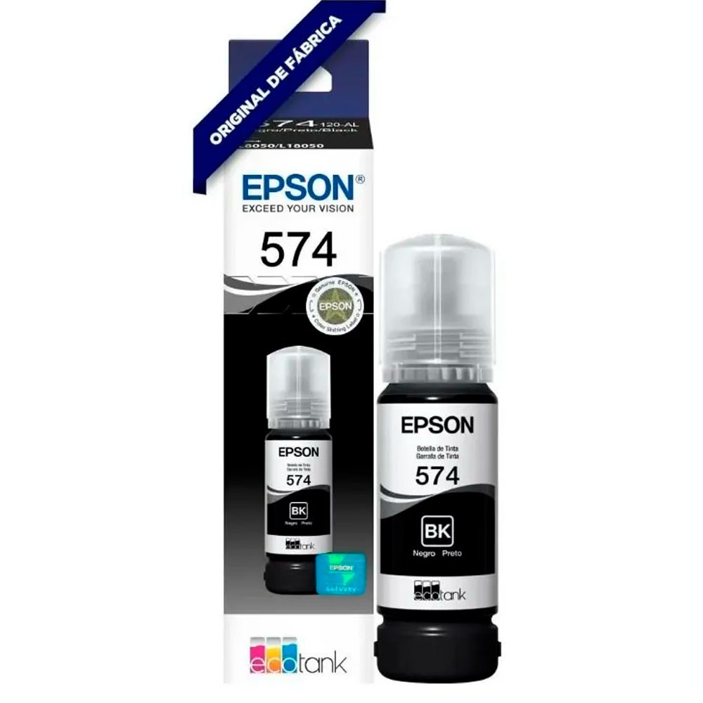 Botella de Tinta EPSON T574120-AL Ecotank L8050 COLOR Negro Botella de Tinta EPSON T574120-AL Ecotank L8050 COLOR Negro