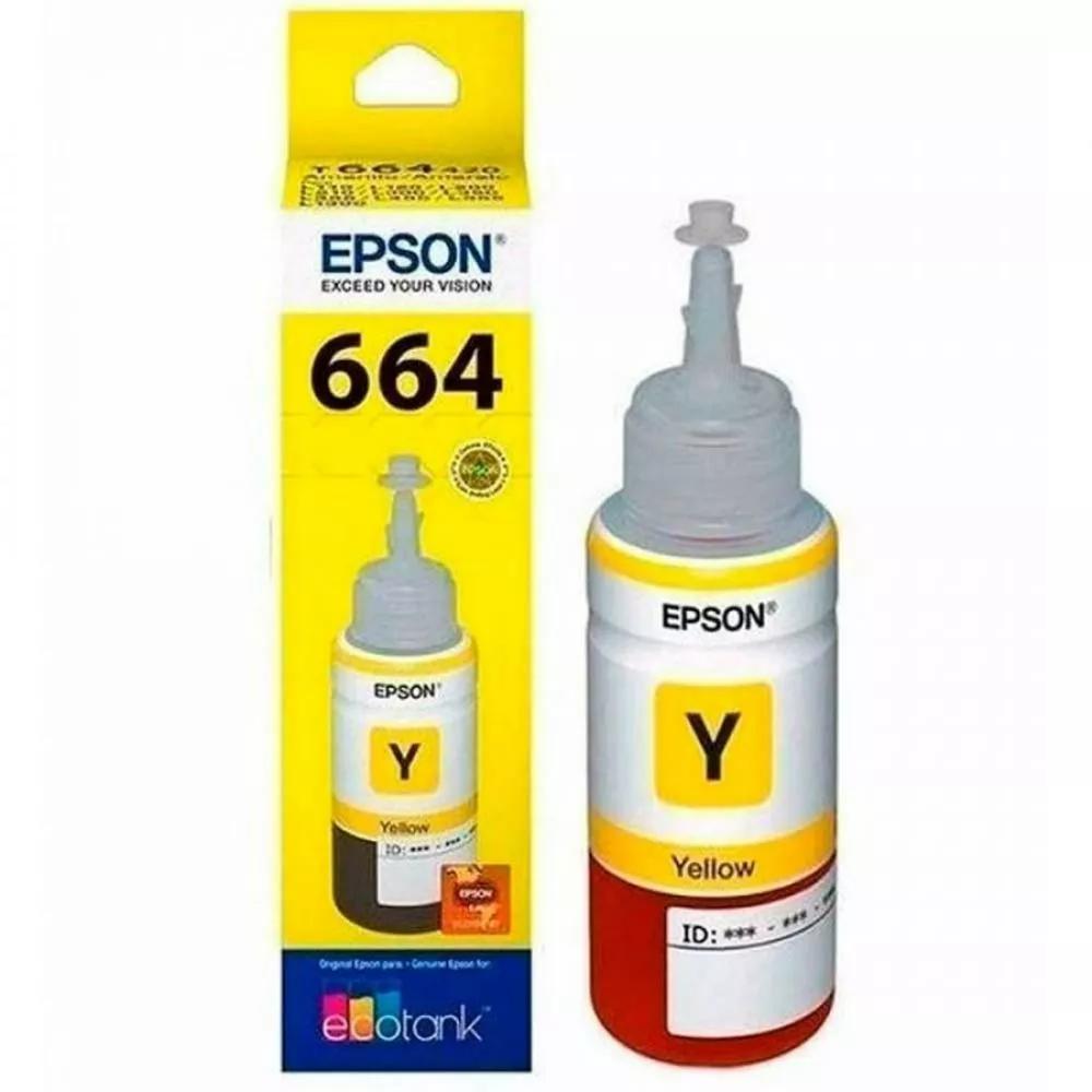 Botella de Tinta EPSON T664420 L200/210/350/355/555 COLOR Amarillo Botella de Tinta EPSON T664420 L200/210/350/355/555 COLOR Amarillo