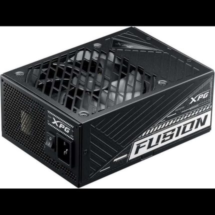 XPG FUSION, Negro, Digital, Soporte de software PRIME, 80+ Titanium, Full Modular, 1600W, ATX24x1, EPS 8x2, PCIE 6+2x10, MOLEXx4, 12VHPWRx2, SATAx12, Condensador 100% Japonés, 12 Años de Garantía
