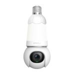 Bulb Cam IMOU Full Color 3MP DOMO WIFI 2K IR 25M Wi-Fi Lente 2.8mm 98° (H), 54° (V), 0~340° Pan, 90°Tilt, Smart IR: 25m DWDR, Compresion: H.265/H.264, Slot MicroSD hasta 256GB, Sirena de Alerta, AI (Deteccion de humano / Vehiculo), Audio 2 vias
