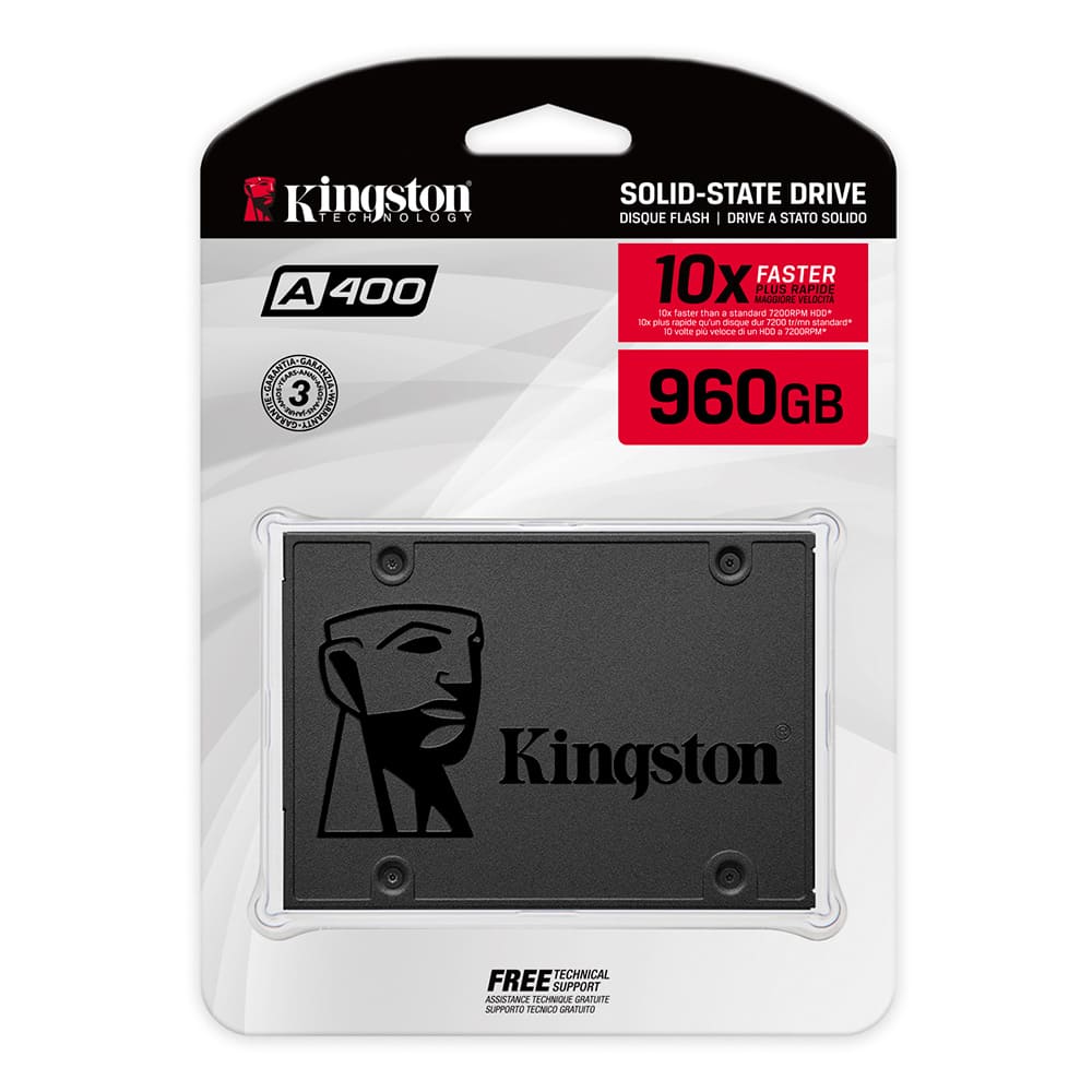 Unidad De Estado Sólido SSD KINGSTON A400 960GB 2.5 COLOR Negro Unidad De Estado Sólido SSD KINGSTON A400 960GB 2.5 COLOR Negro