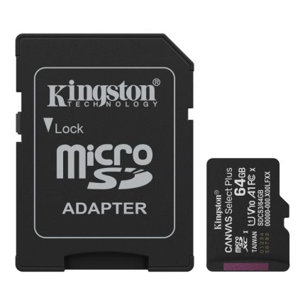 64GB microSDXC Canvas Select Plus Gen3 100MB/s A1 Card + Adapter