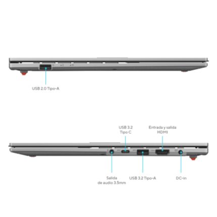 Portátil ASUS Vivobook Go 15 E1504FA-BQ2377 AMD Ryzen™ 3 7320U, 15,6 FHD, 8GB, 512 SSD, SO Keep,Cool Silver.