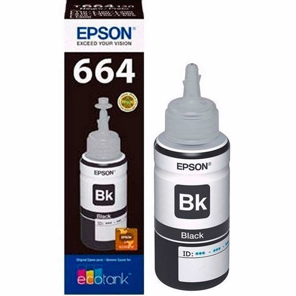 Botella de Tinta EPSON T664120 L200/210/350/355/555 COLOR Negro Botella de Tinta EPSON T664120 L200/210/350/355/555 COLOR Negro