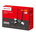 Adaptador de red MERCUSYS PCIe AX3000 Wi-Fi 6 Bluetooth 5.2