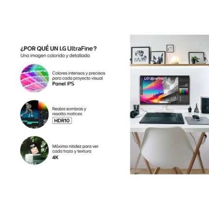 Monitor LG UHD (4K) 3840 X 2160 Blanco