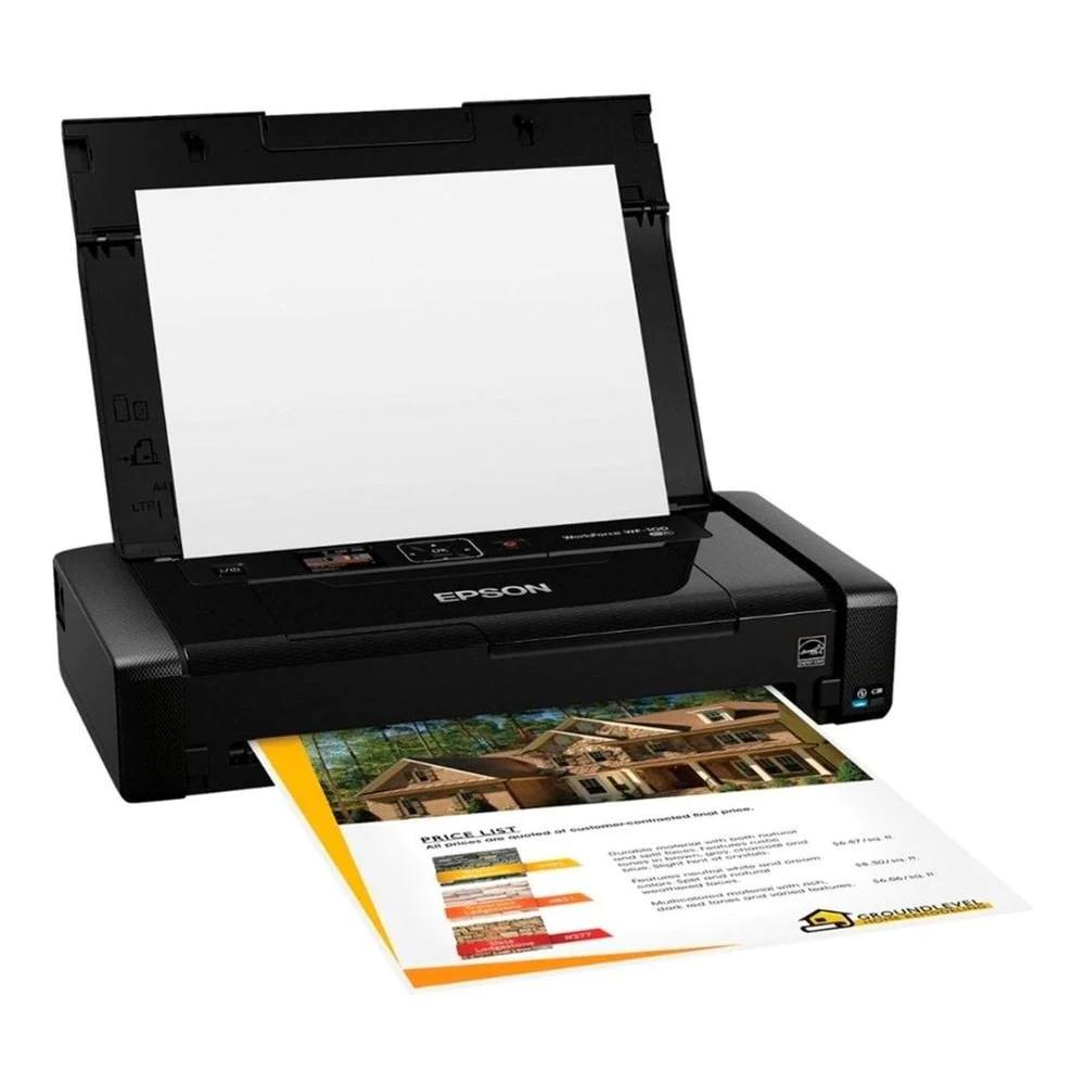 Impresora Portátil EPSON WorkForce WF-100 COLOR Negro Impresora Portátil EPSON WorkForce WF-100 COLOR Negro