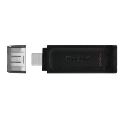 Memoria USB KINGSTON DataTraveler 70 Tipo C 3.2 64GB COLOR Negro