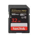 SanDisk Secure Digital Extreme PRO 32GB SDHC UHS-I Card 100 Mb/s C10,U3,V30