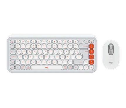 COMBO TECLADO MOUSE POP ICON COMBO- WHITE