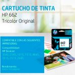 CARTUCHO HP TRICOLOR 662 HP Deskjet Ink Advantage 2515 3515 100 PAG