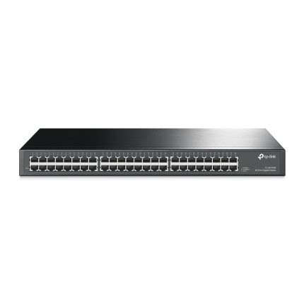 Switch TP-LINK NO Administrable 48 Puertos RJ45 de 10/100/1000Mbps COLOR Negro