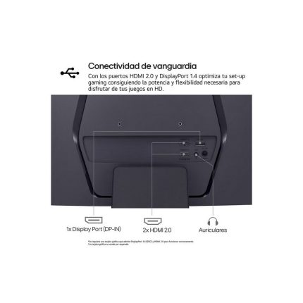 Monitor Gamer UltraGear 27 QHD 2560 x 1440 Curvo