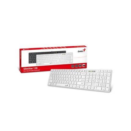 Teclado GENIUS slimStar 126,SP,USB,WHITE
