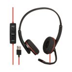 Poly Blackwire 3220 Stereo USB-C Headset +USB-C/A Adapter (Bulk)