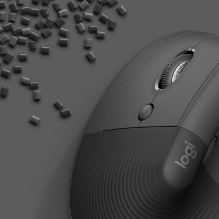 Mouse LOGITECH Vertical Para Usuarios Zurdos COLOR Gris