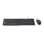 COMBO TECLADO/MOUSE MK200 Logitech Español Alámbrico USB Alámbrico Compatible Win Antiderrames Letras No Se Borran Garantía 3Años-NEGRO