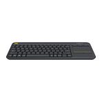 Teclado Inalámbrico LOGITECH K400 Plus Con TouchPad COLOR Negro
