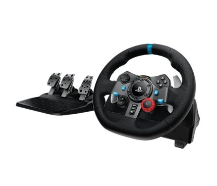 Timón con pedales LOGITECH G29 Entrada USB, Con Compatibilidad, Negro