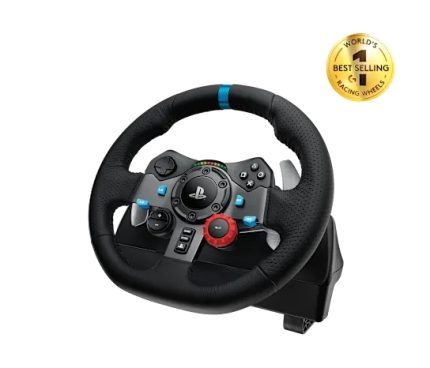 Timón con pedales LOGITECH G29 Entrada USB, Con Compatibilidad, Negro
