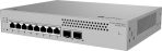 Switch HUAWEI Administrable 8 puertos capa 2 No Poe S220S-8T2J,S220S-8T2J,S220S-8T2J (8*10/100/1000BASE-T ports, 2*2.5GE SFP ports, built-in AC power, Fanless) 2 años de garantia