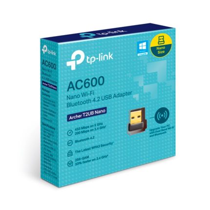 Adaptador TPLINK USB AC600 Nano Wi-Fi Bluetooth 4.2