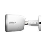 Cámara Dahua Bullet WI-FI 6, 5MP ,fija, Bluetooth pairing, Luz de advertencia roja y azul, IR30m, IP67, H.265, 12VDC, soporta micro SD hasta 256GB, Micrófono y altavoz integrados, detección humana y de vehiculos, Gestión desde la App DMSS (Dahua)