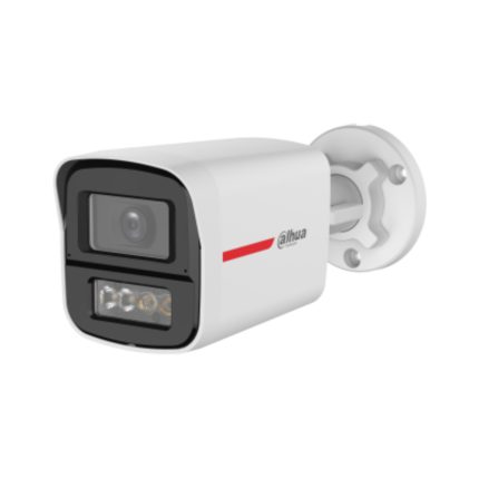 Cámara Bullet HDCVI 2MP WizColor/ Imagen 24 Horas a Color/ Corrección de Distorsión de Imagen mediante IA/ Iluminador Dual Inteligente/ Hasta 50m de Dist de Ilumin/ Doble Mic Incorp/ Campo de Visión de Hasta 101°