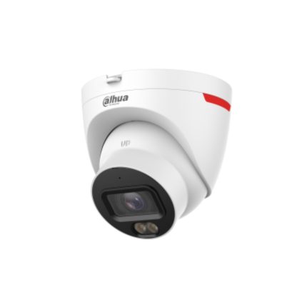 Cámara IP Domo de 4 MP ofrece tecnología WizColor y WizSense con IA, SMD Plus, lente de 2.8 mm, micrófono integrado, WDR 120 dB, ranura MicroSD, PoE, y protección IP67