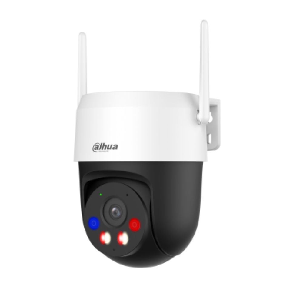 Cámara Dahua PT 360 grados para exterior, Wifi 6, 3MP, IP66, Bluetooth pairing, IR hasta 10mts, AI Detección Humana y Vehículos, Patrullas (Preset Patrol), Luz de advertencia roja y azul, Auto seguimiento Humano y de Vehículos, Alarma por Sonido Anormal, Alarma de Sonido y de Luz, Smart Dual Light, Audio bidireccional, Soporta Micro SD hasta 256GB, Cámara Dahua PT 360 grados para exterior, Wifi 6, 3MP, IP66, Bluetooth pairing, IR hasta 10mts, AI Detección Humana y Vehículos, Patrullas (Preset Patrol), Luz de advertencia roja y azul, Auto seguimiento Humano y de Vehículos, Alarma por Sonido Anormal, Alarma de Sonido y de Luz, Smart Dual Light, Audio bidireccional, Soporta Micro SD hasta 256GB,