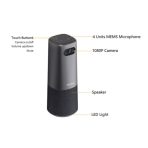 Cámara Dahua USB todo en uno 1080P,2MP / FHD a 30fps, gran angular de 100° reducción de ruido digital 3D,Procesamiento de voz multidimensional, presenta más naturaleza, voz abundante y clara,Algoritmo de matriz omnidireccional de 4 micrófonos, captación de sonido de 360° y 4mts (radio),Admite reducción de ruido AI/AEC/ANS/AGC; Suprima eficazmente