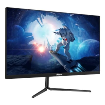 Monitor Dahua Gamer Plano 27 panel IPS, FULL HD 1920 X 1080 16:9, VESA, Tiempo de respuesta rápido de 0,5 ms 200 HZ sin borrosidad ni imágenes superpuestas (con OD), 1 × DP 1.4, 1 × HDMI 2.0, 1 × Salida de audio, Amplia gama de colores, 85 % NTSC, Satisface las necesidades de textura de imagen de los diseñadores y jugadores.