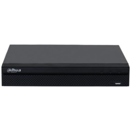 Grabador de video IP Lite compacto 1U HHD DE 16 canales, Soporta formatos de decodificacion H.265+, H.264+, H.264, Soporta camaras IP hasta 12MP,Ancho de banda maximo de entrada/grabacion/salida de 144/144/72 Mbps, IA por grabador soporta SMD plus de 4 Canales, IA por camara soporta proteccion perimetral y SMD plus de 4 canales