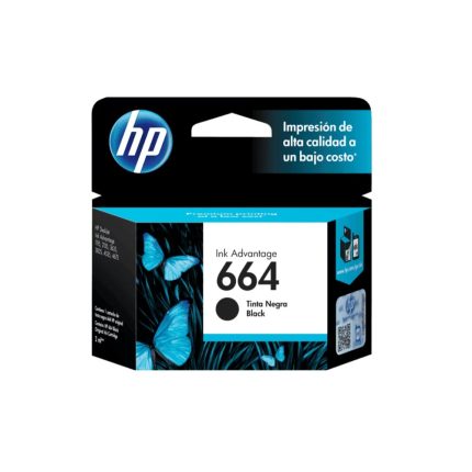 CARTUCHO HP NEGRO 664 HP DESKJET INK ADVANTAGE 1115,2135,3635,3835,4675 120pag