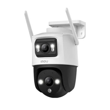 CAMARA CRUISER DUAL 2 WIFI IP/PT 8MP (3MP LENTE FIJO/5MP LENTE PT) FULL COLOR, COMPRESION 265/H.264, IP66, MICROSD HASTA 512GB, AUDIO 2 VÍAS, ADVERTENCIA ROJA-AZUL, 2.4GHZ WI-FI6 CONNECTION