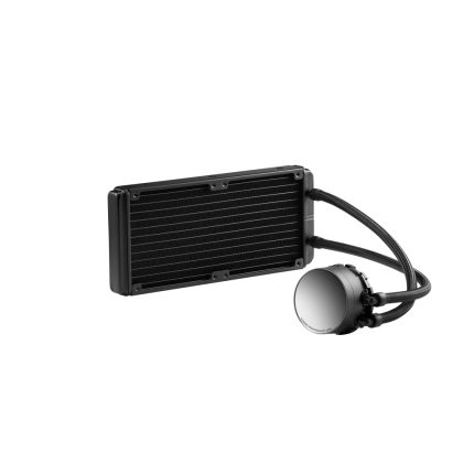 XPG LEVANTE II 240, Negro, diseño de Espejo Infinito, Velocidad: 800-2000 RPM, Ruido: 29dBA, Flujo de Aire: 58 CFM, TDP 270W a 82?, Rodamiento Hidráulico, Socket: Intel (LGA 1851/1700/1200/115x), AMD (AM5/AM4/AM3), 5 Años de Garantía