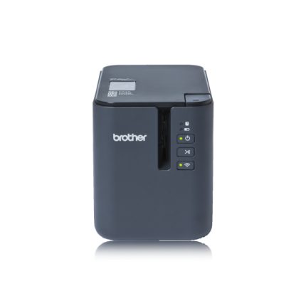 Impresora Brother de etiquetas laminadas de escritorio inalámbrica PT-P900Wc (reemplaza a la PTP900W), USB 2.0, 3.0, Wi-Fi, Hasta 99 plantillas de etiquetas, bases de datos e imágenes (6 MB, 360 ??ppp, Tamaños de 36mm, 24mm, 18mm, 12mm, 9mm, 6mm, 3.5mm a velocidad 3,1 pps(60mm/segundo), software P-touch incluidos códigos de barras y códigos QR.
