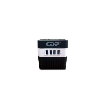 Regulador CDP 600VA/300W AVR, 4 Salidas, 175 julios, 4 Puertos USB, 120 Vac