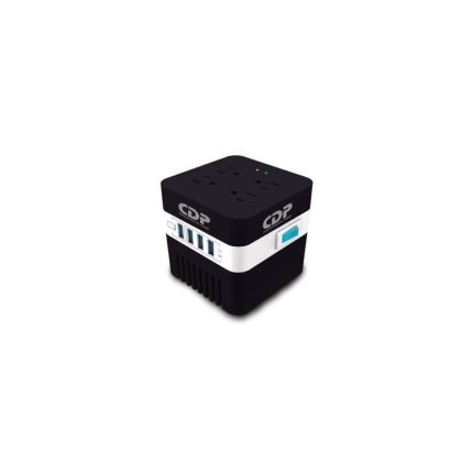 Regulador CDP 600VA/300W AVR, 4 Salidas, 175 julios, 4 Puertos USB, 120 Vac