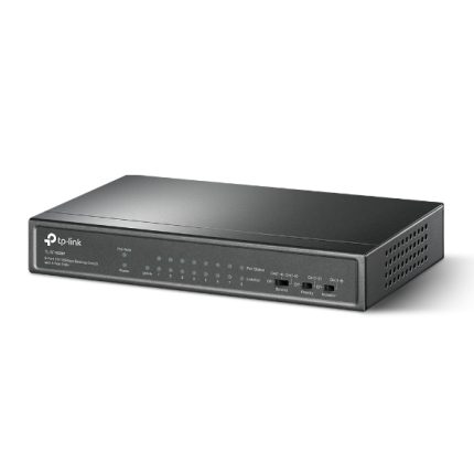 Switch TPLINK PoE de escritorio de 9 puertos a 10/100 Mbps con PoE + de 8 puertos, 8 puertos PoE + de 10/100 Mbps,
