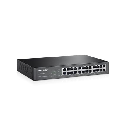 Switch TP-LINK NO administrable 24 puertos Fast Ethernet de Escritorio COLOR Negro