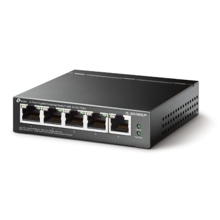 Switch TPLINK PoE de escritorio de 5 puertos