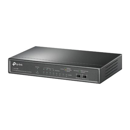 Switch Gigabit de 8 puertos con PoE de 4 puertos COLOR Negro