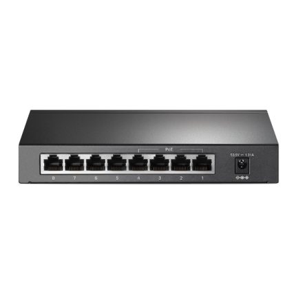 Switch Gigabit de 8 puertos con PoE de 4 puertos COLOR Negro