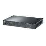 Switch TPLINK de escritorio Gigabit de 8 puertos a 10 / 100Mbps + 3 puertos con PoE + de 8 puertos COLOR Negro